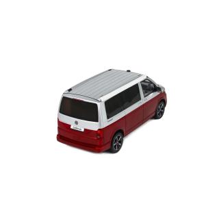 VW VOLKSWAGEN T6.1 CALIFORNIA OCEAN FORTANA RED / REFLEX SILVER 2021 \"Otto Pro\" OttO mobile 1:18 Resinemodell (Türen, Motorhaube... nicht zu öffnen!)